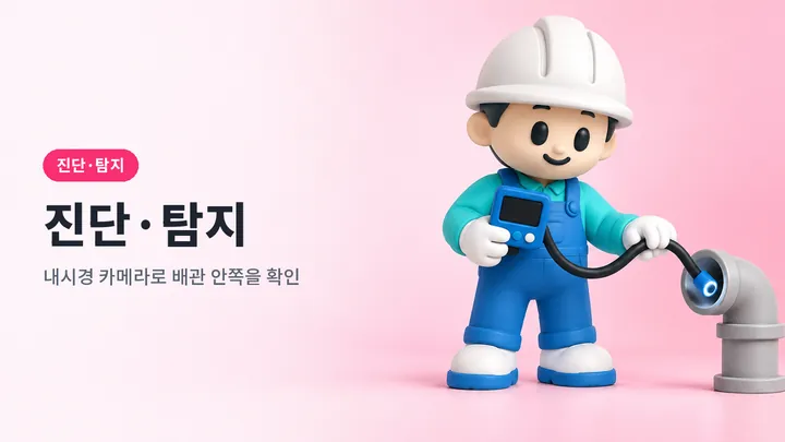 진단탐지 안내 일러스트