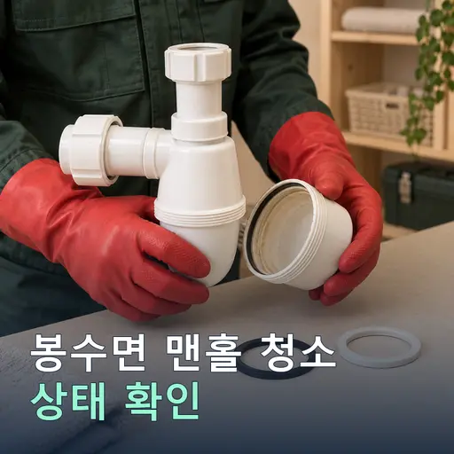 봉수면 맨홀청소 - 사진 보고·정찰제 시공