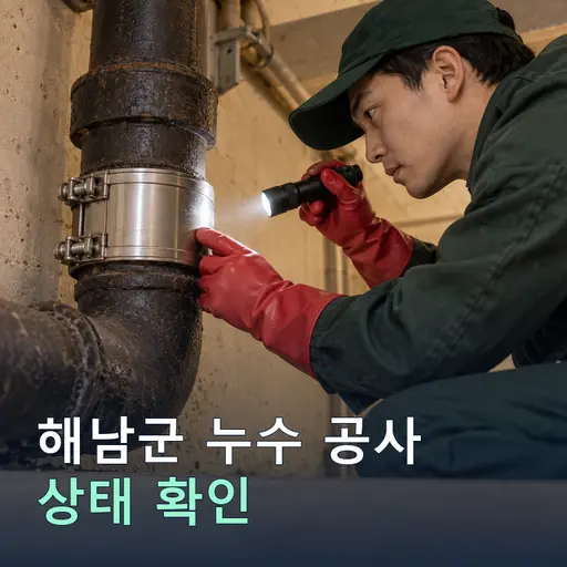 전남 해남군 고평리 누수공사 - 노후관 진단·교체 견적
