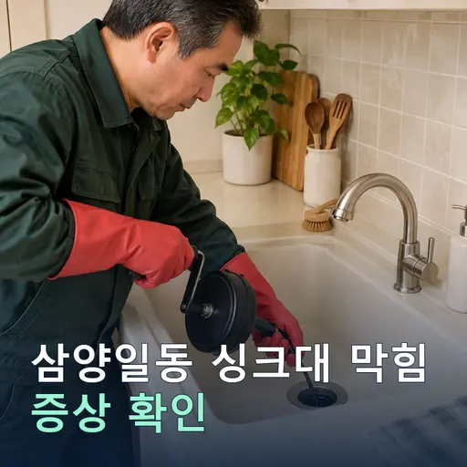 삼양일동 싱크대막힘 - 30분 출동·견적무료