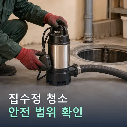 안전리 집수정청소 - 비용·주기 안내·당일 작업
