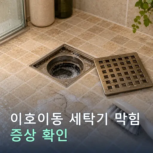 이호이동 세탁기막힘 - 10년 경력 기사·정찰제