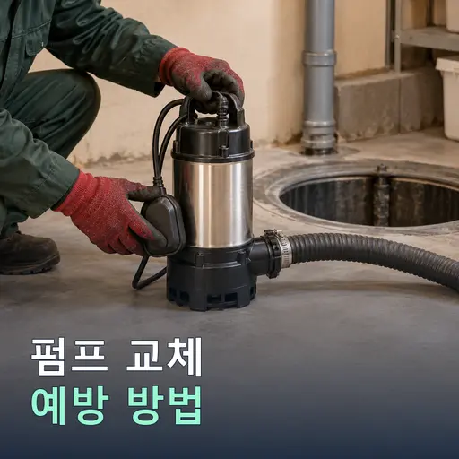 방지리 펌프교체 - 당일 진단·작업시간 안내