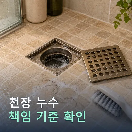 화장실 천장 누수 = 윗집 책임 100%? 24시간 안 해야 할 7가지