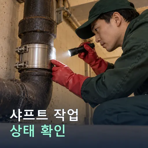 판촌리 샤프트작업 - 노후관 진단·교체 견적