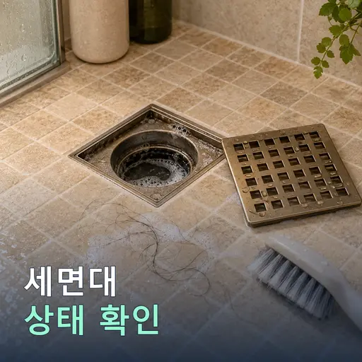 세면대 물내려가는 소리 꾸르륵 = 통기 부족, 5분 자가 진단