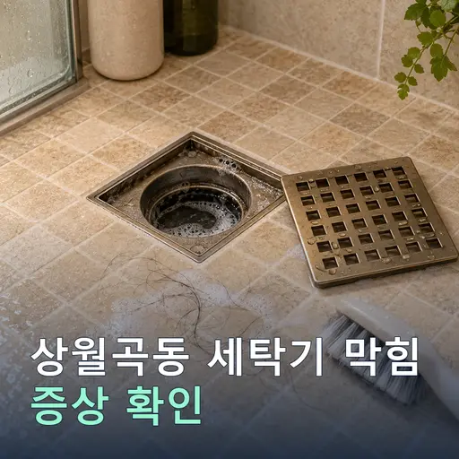 상월곡동 세탁기막힘 - 자격증 기사·신속 방문