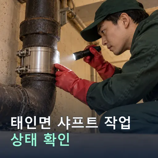 태인면 샤프트작업 - 노후관 진단·교체 견적