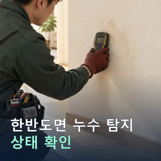 한반도면 누수탐지 - 베테랑 기사·당일 방문