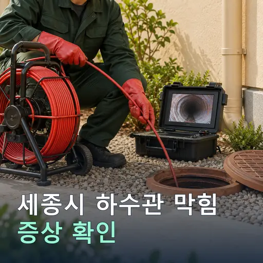 세종 세종시 수산리 하수관막힘 - 30분 출동·견적무료