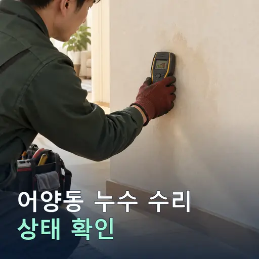 어양동 누수수리 - 10년 경력·자격증 기사