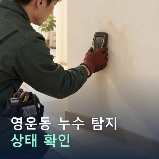 영운동 누수탐지 - 자격증 기사·정찰제
