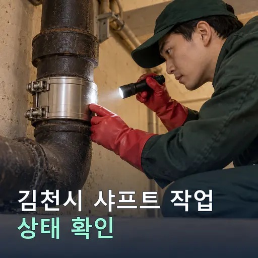 경북 김천시 광덕리 샤프트작업 - 노후관 진단·교체 견적
