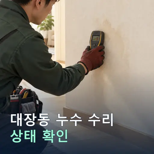 대장동 누수수리 - 무료 견적·당일 방문