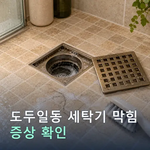 도두일동 세탁기막힘 - 출장비 0원·정찰제