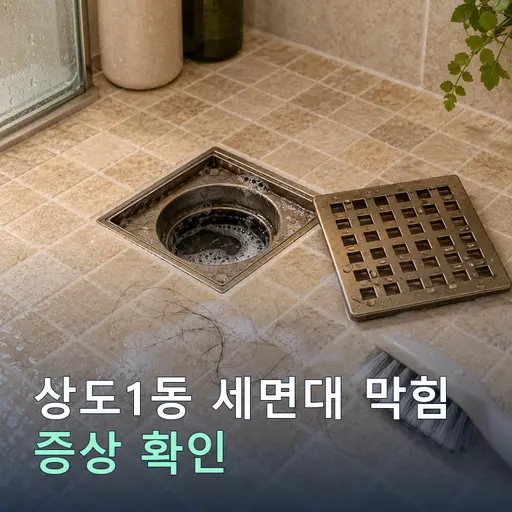 상도1동 세면대막힘 - 야간·휴일 즉시 출동