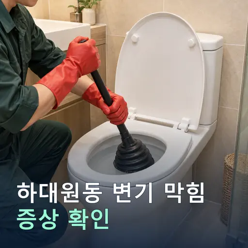 하대원동 변기막힘 - 정확한 진단·당일 방문