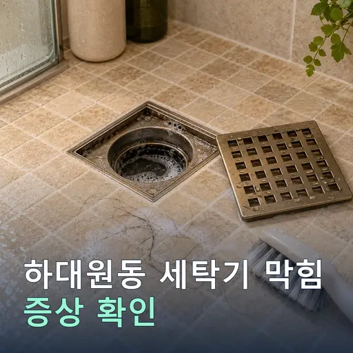 하대원동 세탁기막힘 - 10년 경력 기사·정찰제