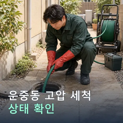운중동 고압세척 - 출장점검 0원·1년 A/S