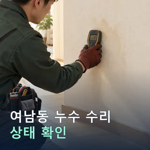 여남동 누수수리 - 베테랑 기사·정확 시공