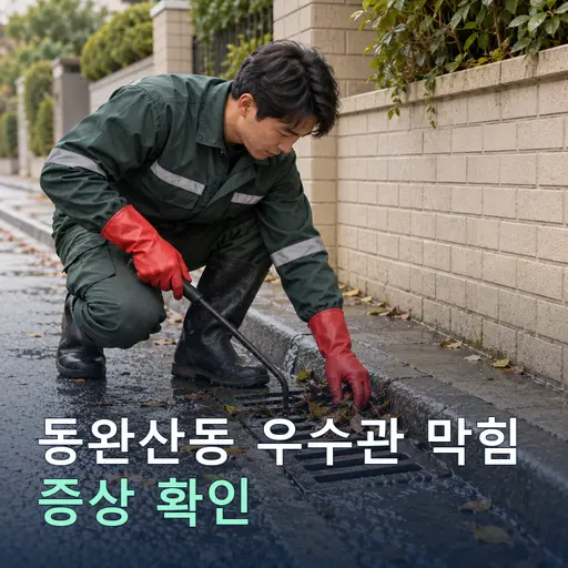 동완산동 우수관막힘 - 출장비 0원·정찰제