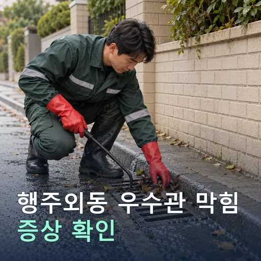 행주외동 우수관막힘 - 베테랑 기사·당일 출장