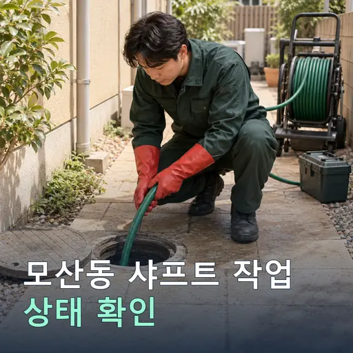 모산동 샤프트작업 - 베테랑 기사·정확 시공