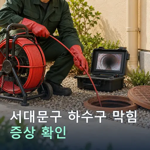 서울 서대문구 하수구막힘 - 내시경 진단·정확 작업