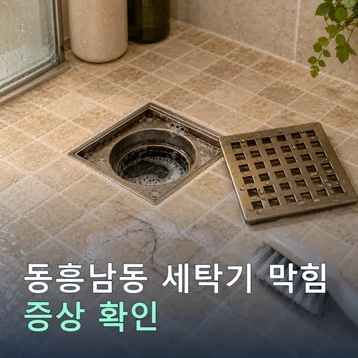 동흥남동 세탁기막힘 - 야간·휴일 즉시 출동
