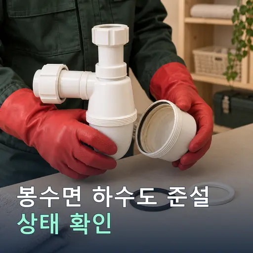 봉수면 하수도 준설 - 사진 보고·정찰제 시공