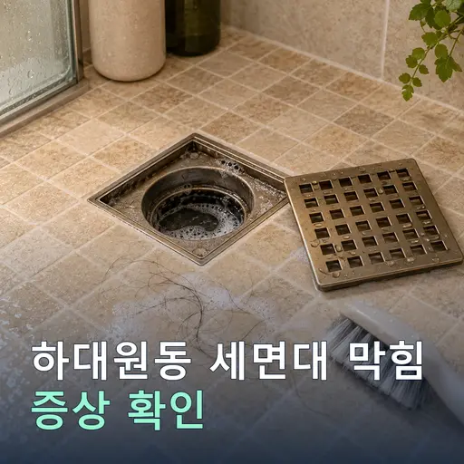 하대원동 세면대막힘 - 야간·휴일 즉시 출동