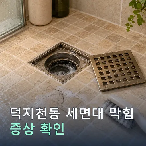 덕지천동 세면대막힘 - 후기 다수·검증된 기사