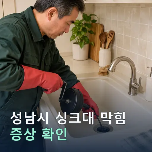 경기 성남시 싱크대막힘 - 정확한 진단·당일 방문