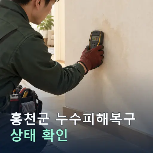 홍천군 누수피해복구 - 10년 경력·자격증 기사