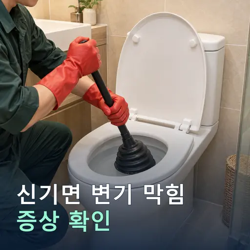 신기면 변기막힘 - 베테랑 기사·당일 출장