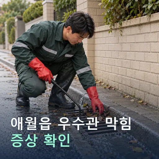 애월읍 우수관막힘 - 24시간 긴급 출동