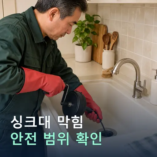 안전리 싱크대막힘 - 새벽 출동·빠른 방문
