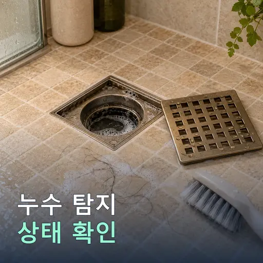 바닥 누수 — 슬라브 침투와 누수 위치 정밀 탐지