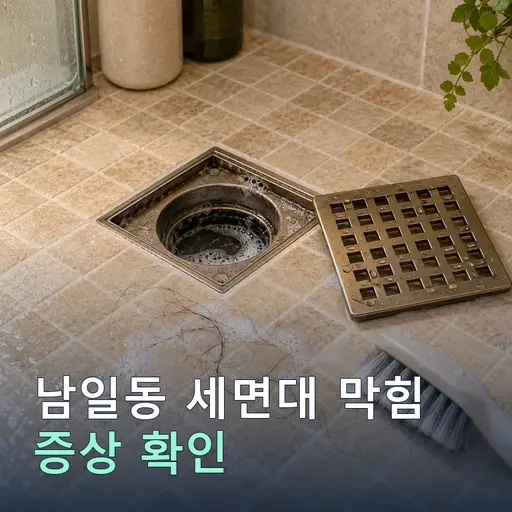남일동 세면대막힘 - 새벽 출동·빠른 방문