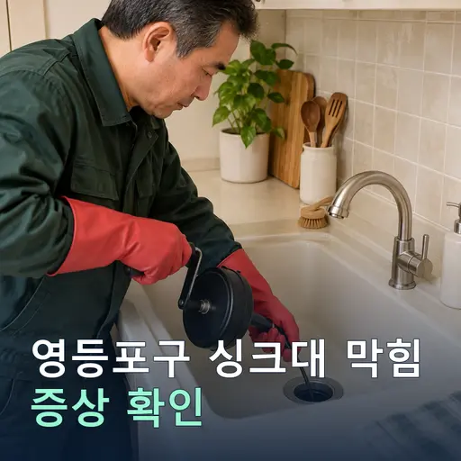 서울 영등포구 싱크대막힘 - 견적무료·작업시간 안내