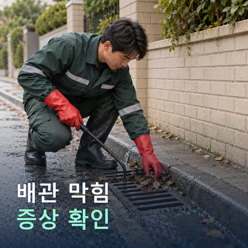 외부리 배관막힘 - 자격증 기사·신속 방문