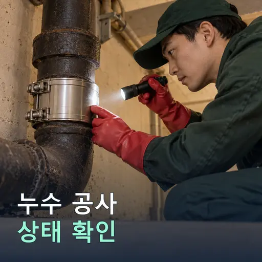 신원리 누수공사 - 노후관 진단·교체 견적
