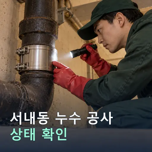 서내동 누수공사 - 노후관 진단·교체 견적