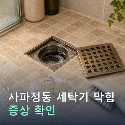 사파정동 세탁기막힘 - 정확한 진단·당일 방문