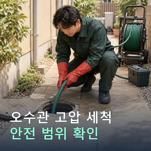 안전리 오수관고압세척 - 정찰제·작업시간 안내