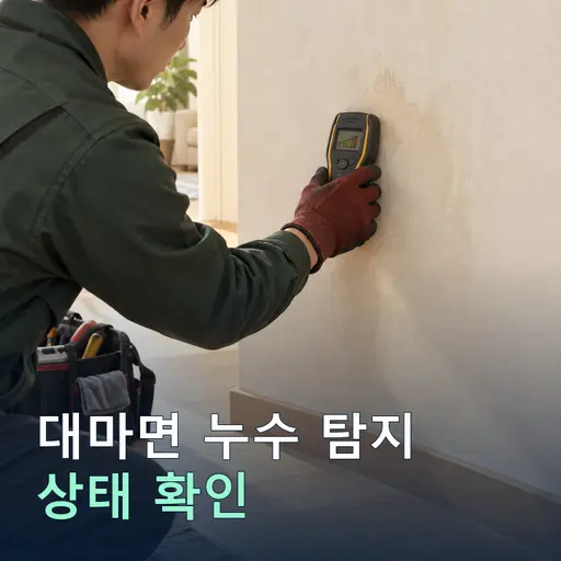 대마면 누수탐지 - 10년 경력 누수 기사
