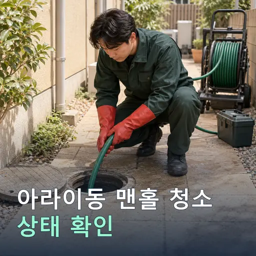 아라이동 맨홀청소 - 후기 다수·검증된 기사