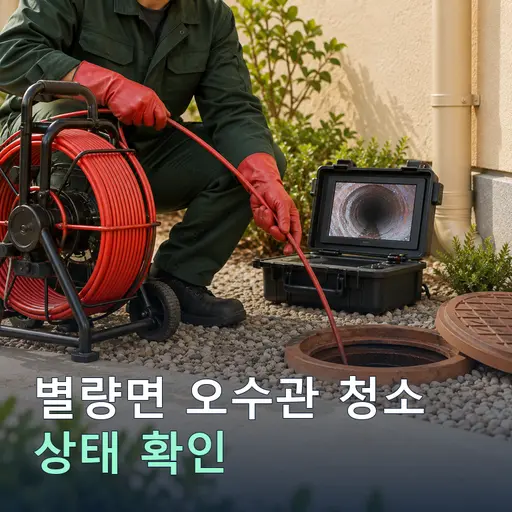 별량면 오수관청소 - 사진 보고·정찰제 시공
