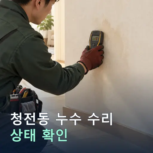 청전동 누수수리 - 비용 사례 3분 안내