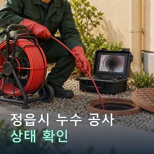 전북 정읍시 신천리 누수공사 - 당일 진단·작업시간 안내